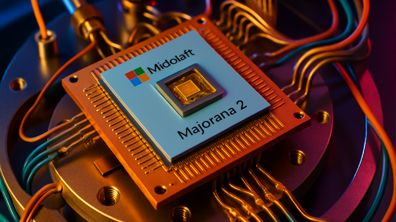 Imagem ilustrativa sobre Microsoft apresenta chip quântico Majorana 2 com estabilidade recorde e IA
