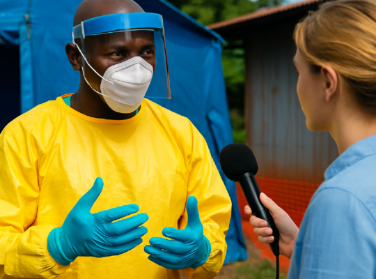 Imagem ilustrativa sobre OMS diminui número de casos supeitos de Ebola após nova reavaliação técnica na África