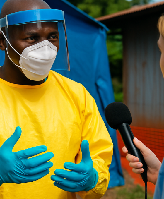 Imagem ilustrativa sobre OMS diminui número de casos supeitos de Ebola após nova reavaliação técnica na África