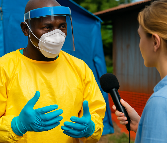 Imagem ilustrativa sobre OMS diminui número de casos supeitos de Ebola após nova reavaliação técnica na África