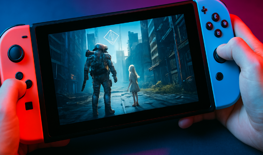 Imagem ilustrativa sobre Pragmata no modo portátil do Nintendo Switch 2