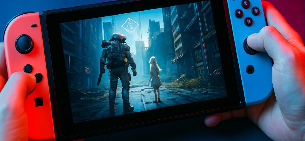 Imagem ilustrativa sobre Pragmata no modo portátil do Nintendo Switch 2