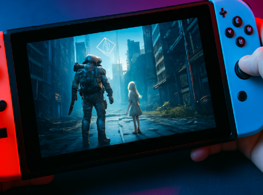 Imagem ilustrativa sobre Pragmata no modo portátil do Nintendo Switch 2