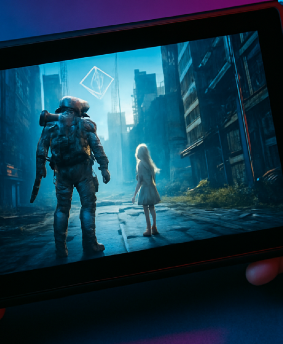 Imagem ilustrativa sobre Pragmata no modo portátil do Nintendo Switch 2