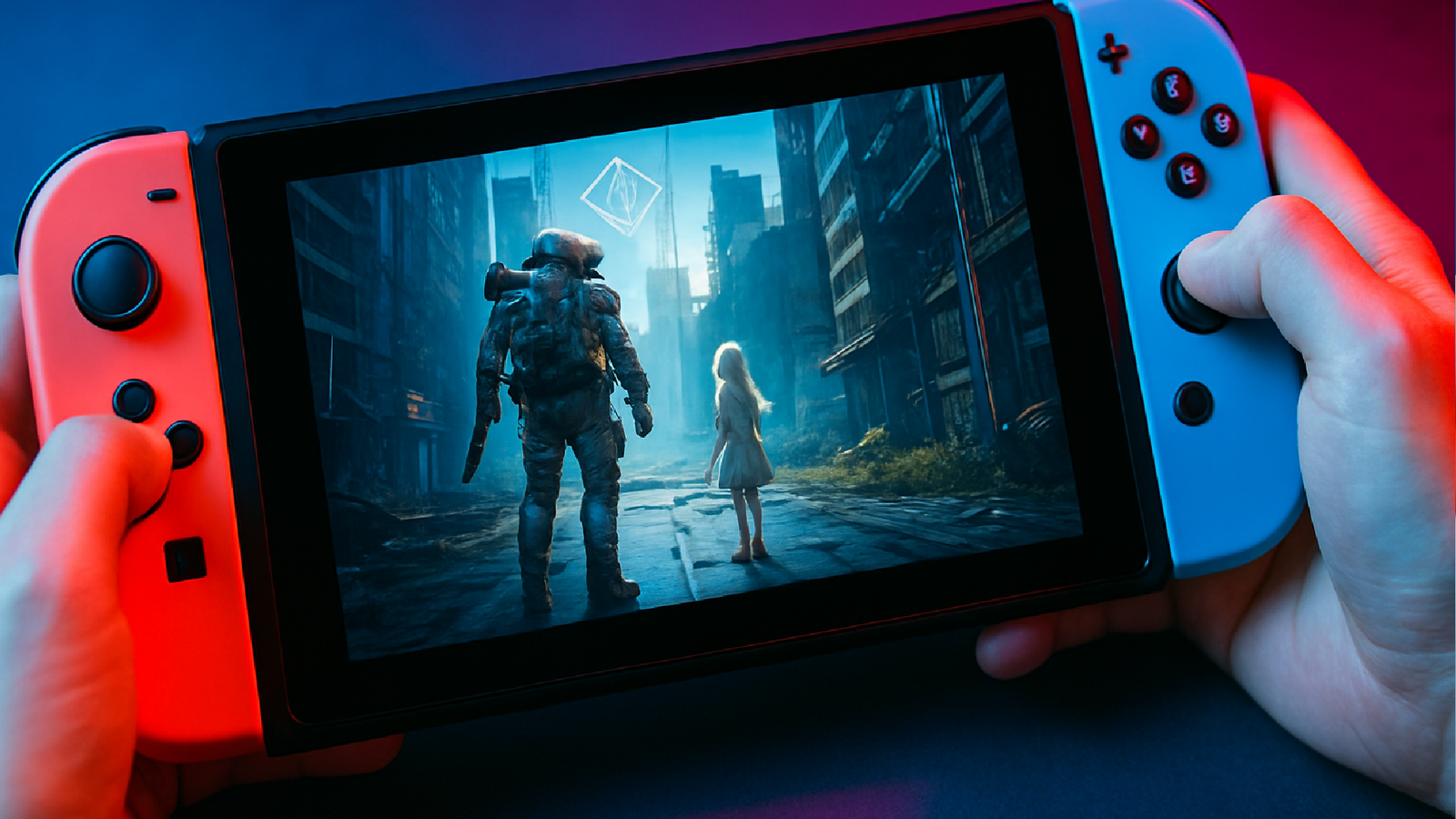 Imagem ilustrativa sobre Pragmata no modo portátil do Nintendo Switch 2