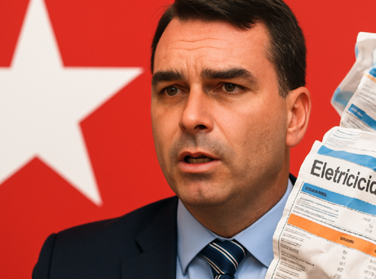 Imagem ilustrativa sobre PT vincula tarifaço a Flávio Bolsonaro e tenta emplacar rótulo de 'Tariflávio'