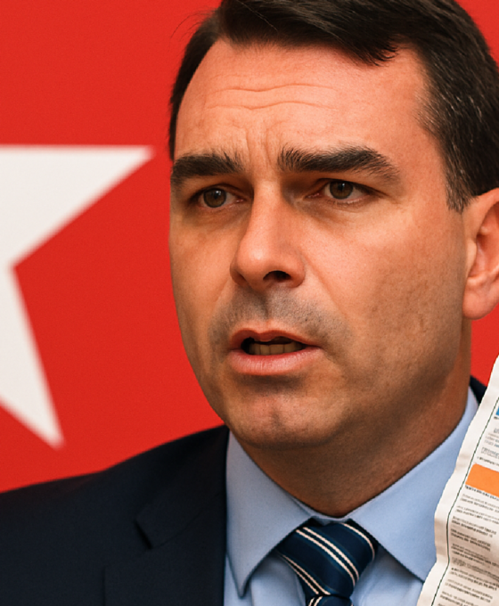 Imagem ilustrativa sobre PT vincula tarifaço a Flávio Bolsonaro e tenta emplacar rótulo de 'Tariflávio'