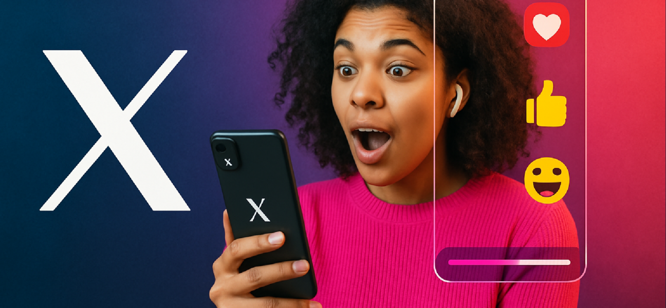 Imagem ilustrativa sobre X lança recurso de reação em vídeo no estilo TikTok