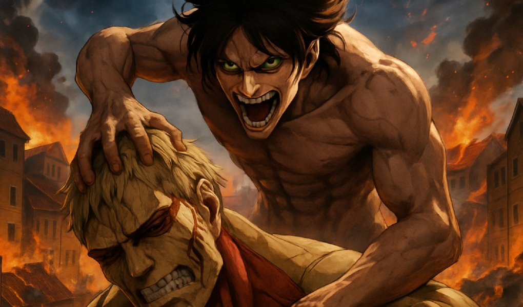 Imagem ilustrativa sobre 7 anos depois, esta cena de Attack on Titan ainda é uma das melhores e mais brutais da história dos