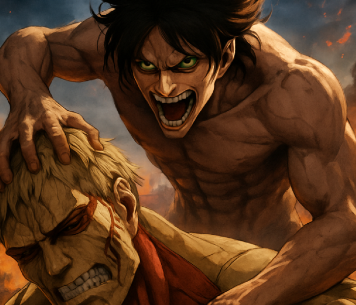 Imagem ilustrativa sobre 7 anos depois, esta cena de Attack on Titan ainda é uma das melhores e mais brutais da história dos