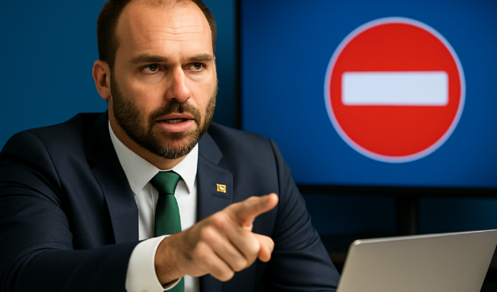 Imagem ilustrativa sobre Com apoio de Eduardo Bolsonaro, nova plataforma reúne casos de 'censura digital'
