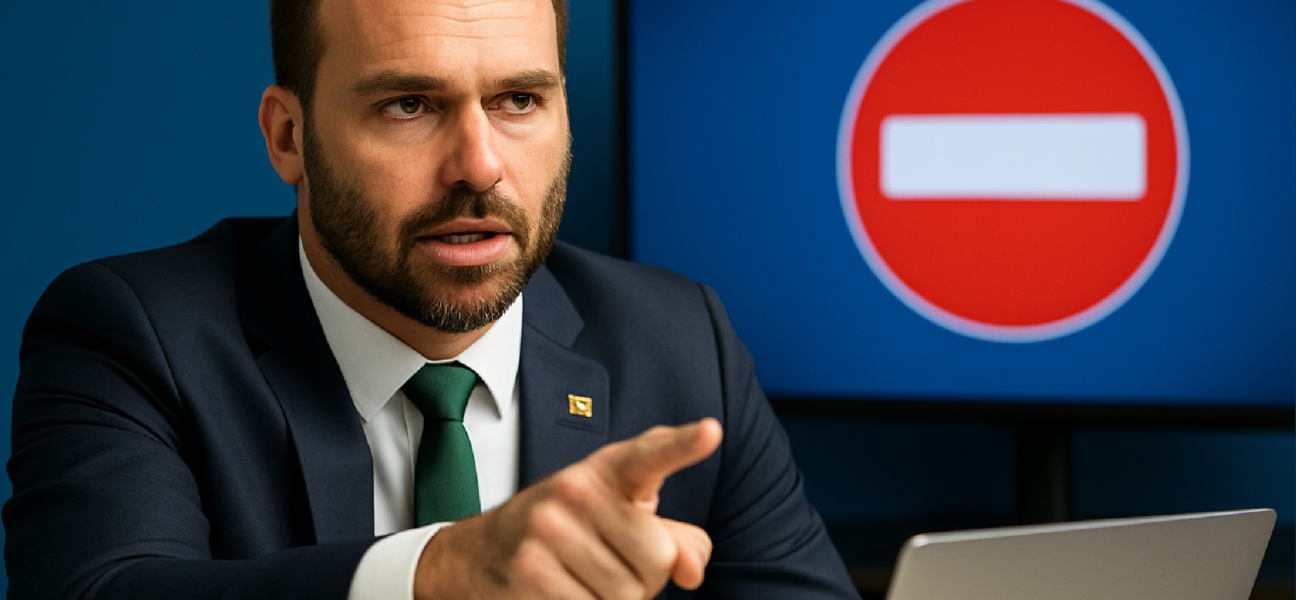 Imagem ilustrativa sobre Com apoio de Eduardo Bolsonaro, nova plataforma reúne casos de 'censura digital'