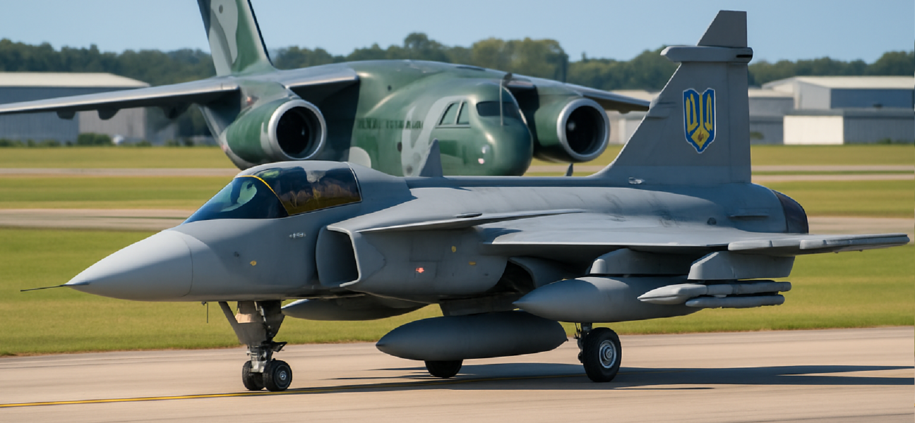 Imagem ilustrativa sobre Compra do Gripen pela Ucrânia vai expandir linha no Brasil