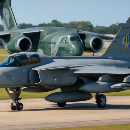 Imagem ilustrativa sobre Compra do Gripen pela Ucrânia vai expandir linha no Brasil