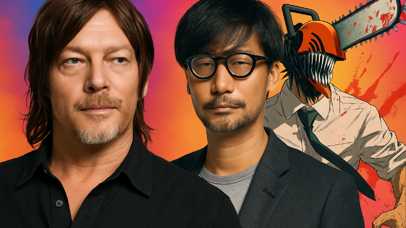 Imagem ilustrativa sobre "Ele disse que era o seu favorito": Norman Reedus assistiu Chainsaw Man por recomendação de Hideo Ko