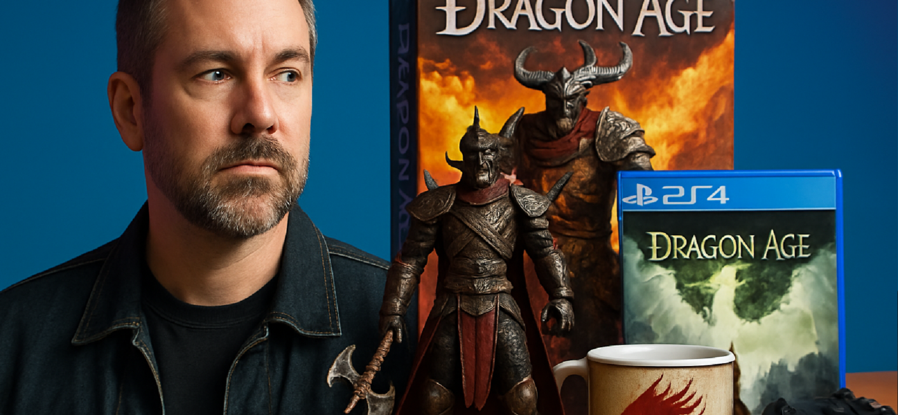Imagem ilustrativa sobre Ex-chefe de Dragon Age afirma que videogames poderiam ter merchandising semelhante ao de filmes para