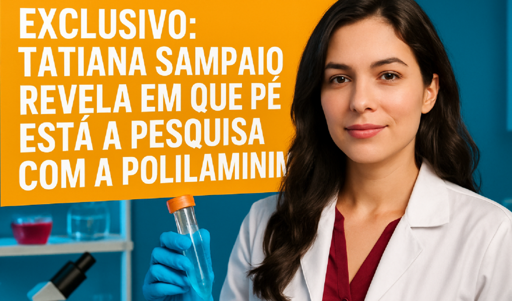 Imagem ilustrativa sobre Exclusivo: Tatiana Sampaio revela em que pé está a pesquisa com a polilaminina