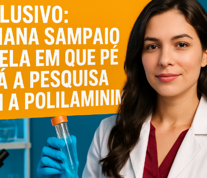 Imagem ilustrativa sobre Exclusivo: Tatiana Sampaio revela em que pé está a pesquisa com a polilaminina