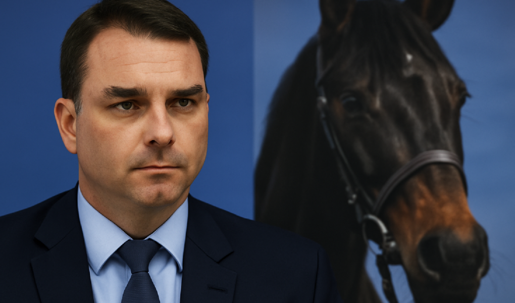 Imagem ilustrativa sobre Flávio Bolsonaro diz que operação sobre produtora de 'Dark Horse' não tem nada a ver com o filme