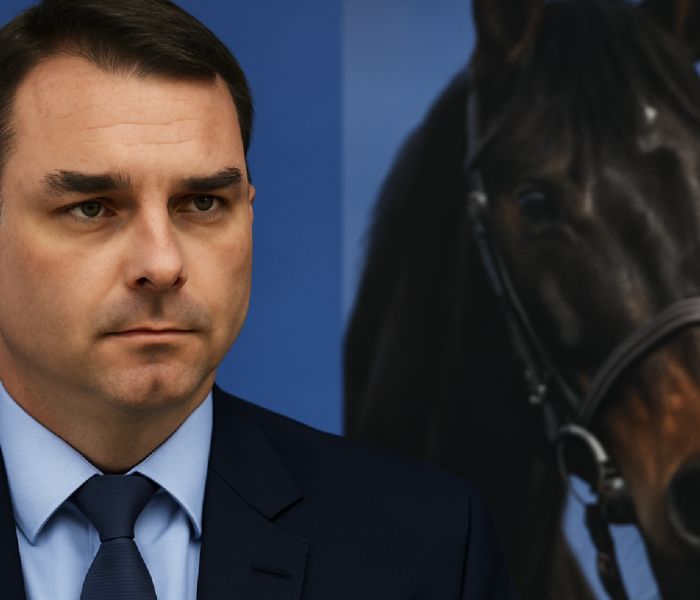 Imagem ilustrativa sobre Flávio Bolsonaro diz que operação sobre produtora de 'Dark Horse' não tem nada a ver com o filme