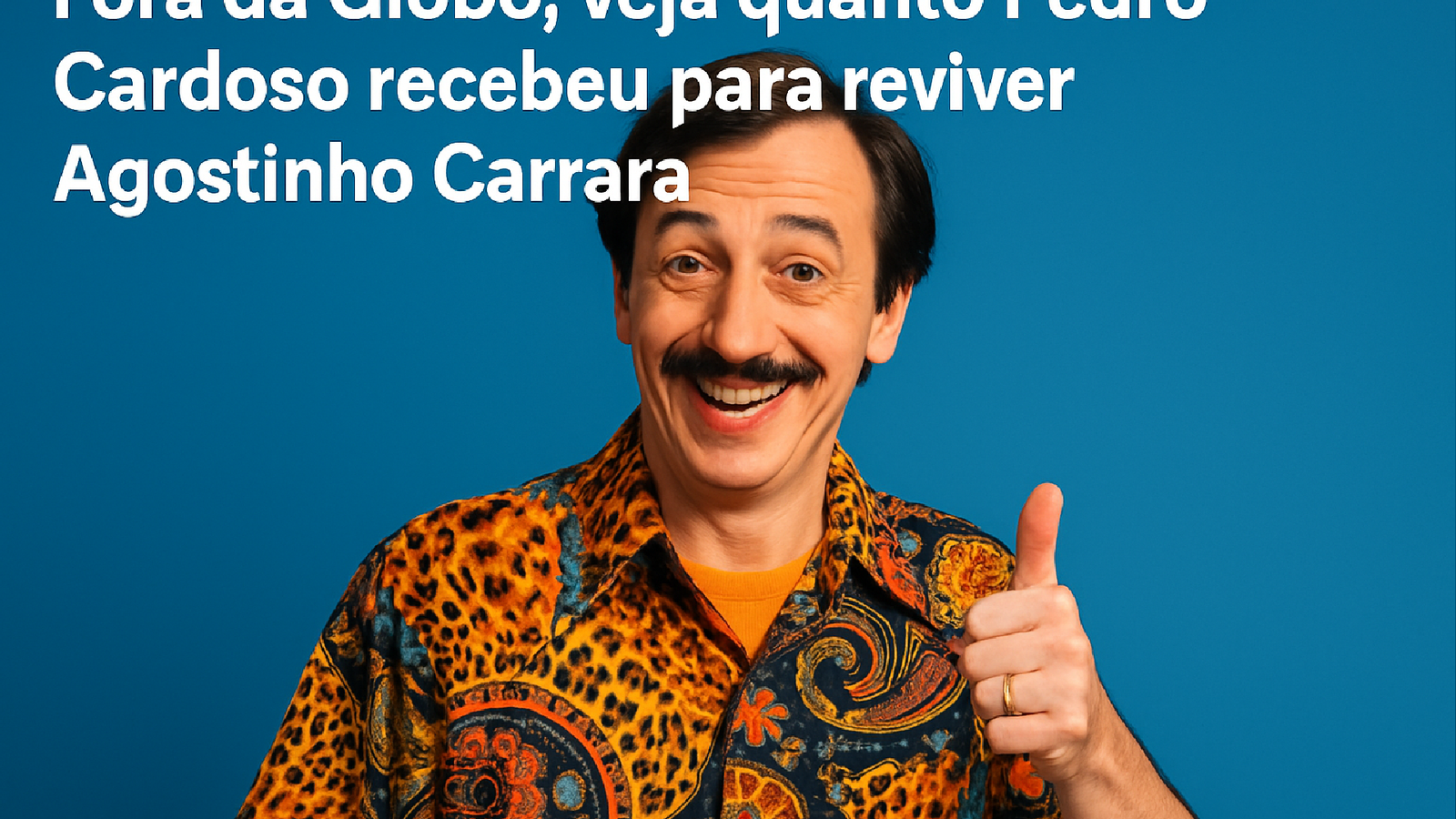Imagem ilustrativa sobre Fora da Globo, veja quanto Pedro Cardoso recebeu para reviver Agostinho Carrara