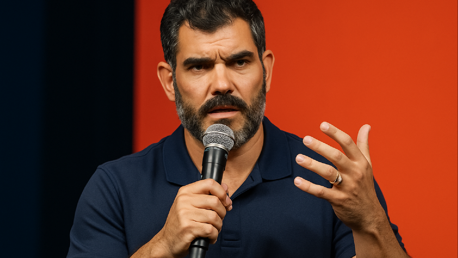 Imagem ilustrativa sobre Juliano Cazarré causa polêmica com evento para ‘homens alfa’ e recebe críticas de colegas da Globo