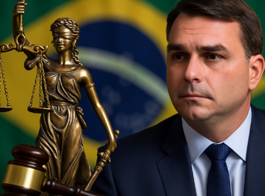 Imagem ilustrativa sobre Justiça de SP penhora pagamentos de Flávio Bolsonaro a publicitário