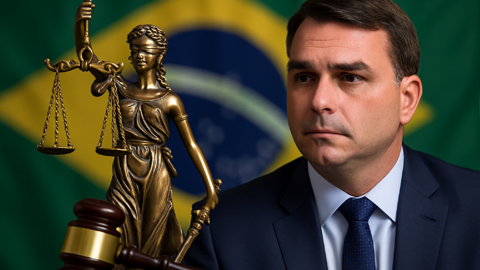 Imagem ilustrativa sobre Justiça de SP penhora pagamentos de Flávio Bolsonaro a publicitário