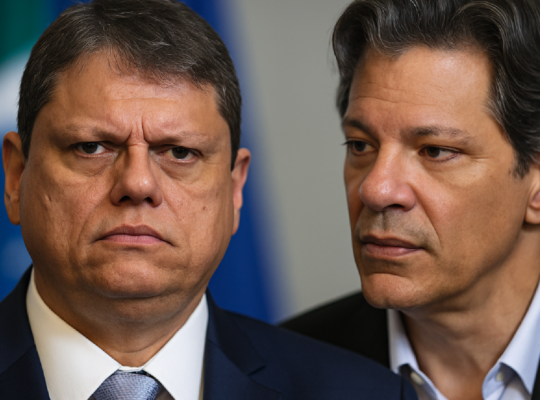 Imagem ilustrativa sobre Não chamaria Tarcísio de fascista, mas ele namora a extrema direita, diz Haddad