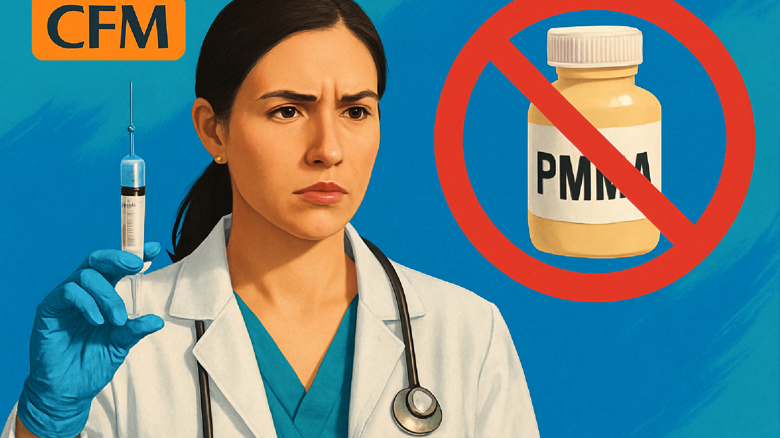 Imagem ilustrativa sobre O fim do PMMA: CFM proíbe uso entre médicos e mira banimento do produto no Brasil