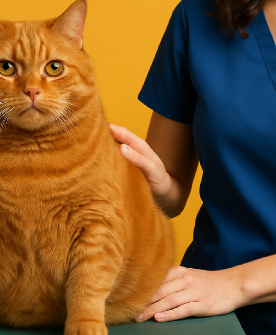 Imagem ilustrativa sobre Obesidade em pets: sintomas e cuidados para evitar a condição