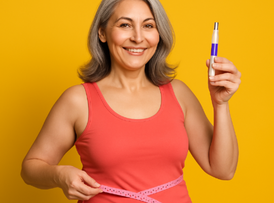 Imagem ilustrativa sobre Reposição hormonal na menopausa pode potencializar efeito emagrecedor do Mounjaro