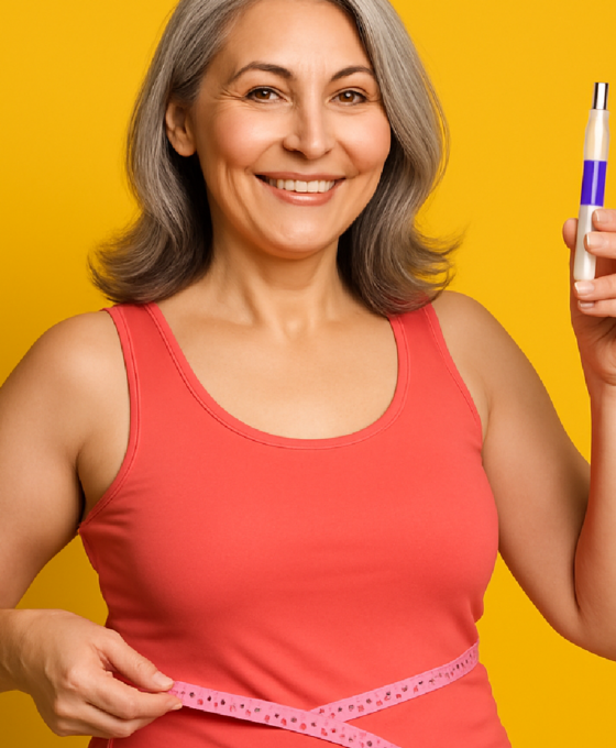Imagem ilustrativa sobre Reposição hormonal na menopausa pode potencializar efeito emagrecedor do Mounjaro