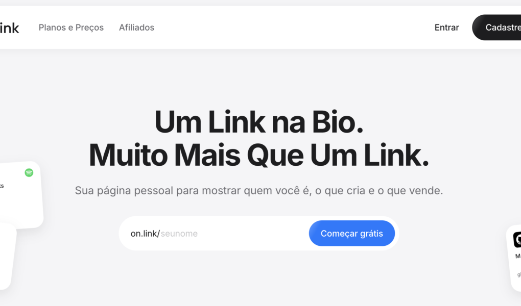 Onlink revoluciona o link na bio em plataforma de vendas