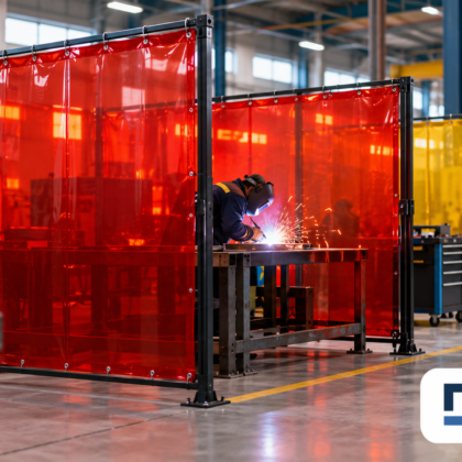 Biombos para solda destacam-se na segurança industrial