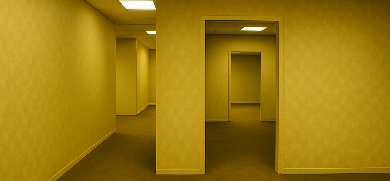 Imagem ilustrativa sobre 'Backrooms' é perspicaz ao falar da miséria do real em espaço maldito