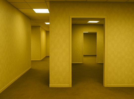 Imagem ilustrativa sobre 'Backrooms' é perspicaz ao falar da miséria do real em espaço maldito