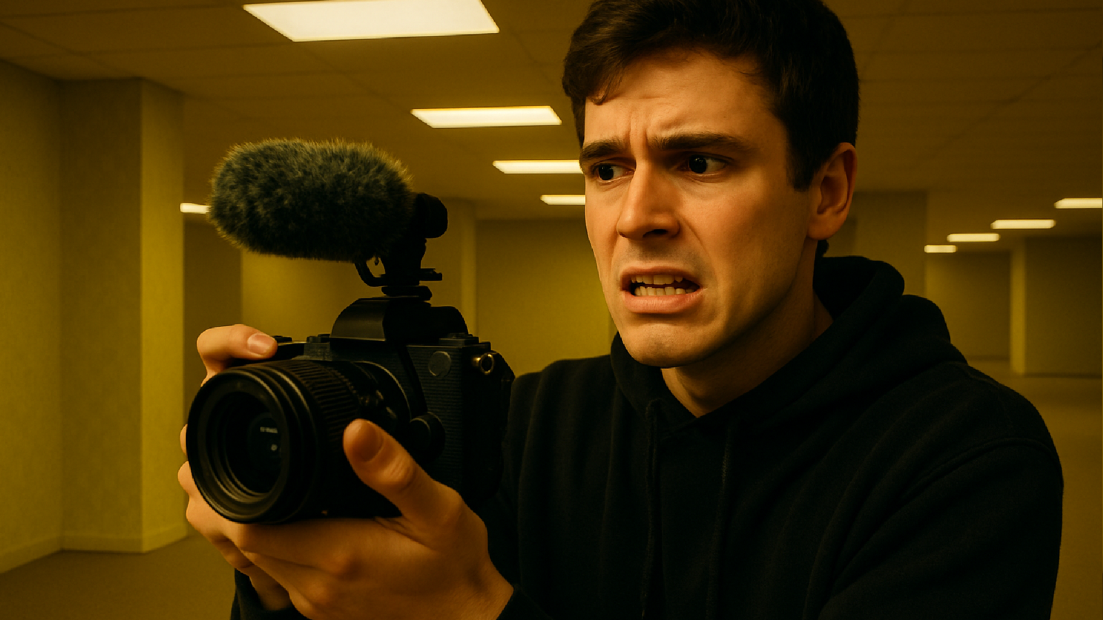 Imagem ilustrativa sobre Com 'Backrooms', youtubers exploram o terror por redes sociais e tomam Hollywood