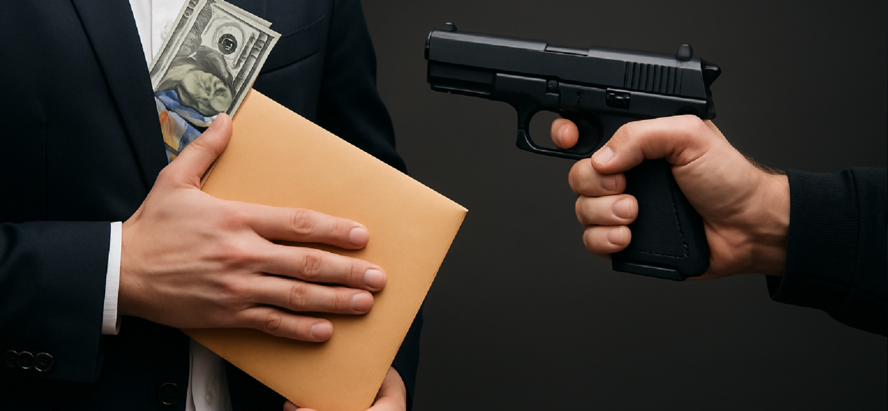Imagem ilustrativa sobre 'Corrupção honesta' e criminalidade violenta