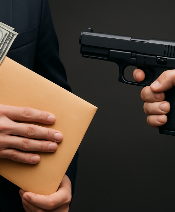 Imagem ilustrativa sobre 'Corrupção honesta' e criminalidade violenta