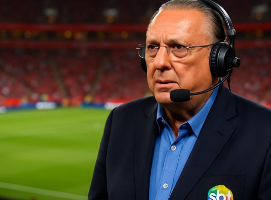 Imagem ilustrativa sobre Em primeira Copa após 28 anos, SBT sonha com 10 pontos em 'despedida' de Galvão Bueno