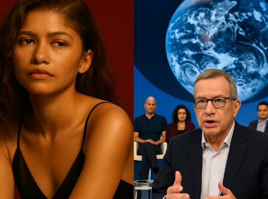 Imagem ilustrativa sobre 'O Drama', com Zendaya, e Roda Viva sobre clima: o que ver na TV e no streaming