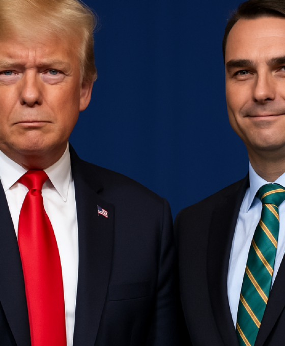 Imagem ilustrativa sobre Trump dá fôlego à campanha de Flávio Bolsonaro